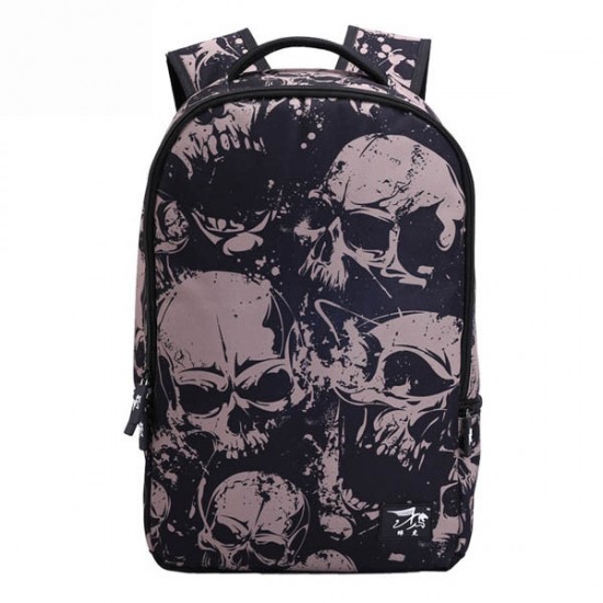 Men Women Outdoor Travel Skull Pattern Polyester Multifunctional Shoulders Bag Backpack Men Women Outdoor Travel Skull Pattern Polyester Multifunctional Shoulders Bag Backpack