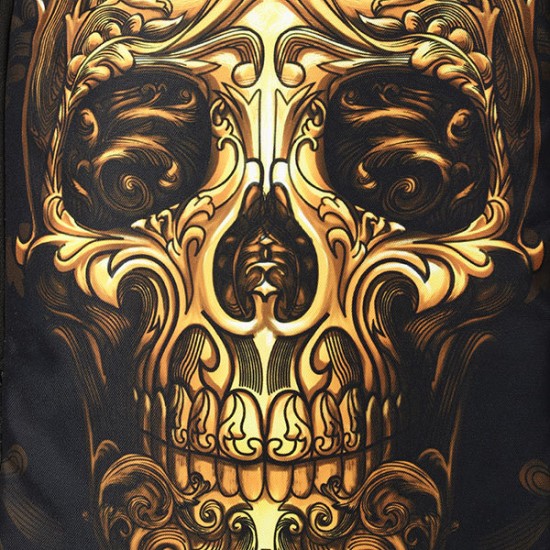 Men Women Outdoor Travel Skull Pattern Polyester Multifunctional Shoulders Bag Backpack Men Women Outdoor Travel Skull Pattern Polyester Multifunctional Shoulders Bag Backpack