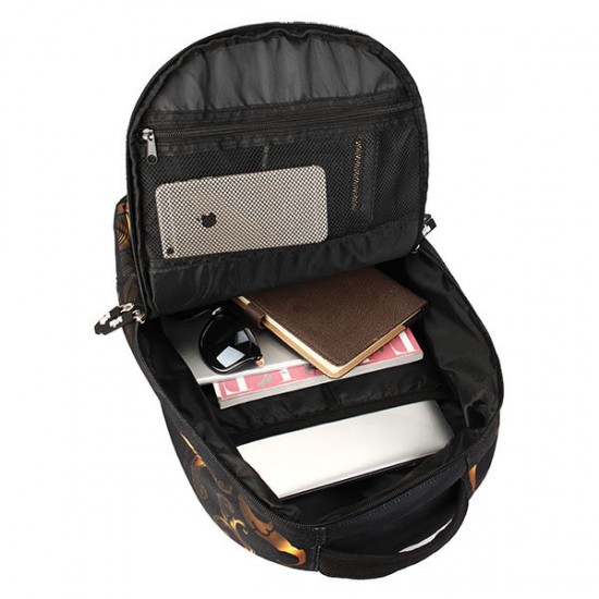 Men Women Outdoor Travel Skull Pattern Polyester Multifunctional Shoulders Bag Backpack Men Women Outdoor Travel Skull Pattern Polyester Multifunctional Shoulders Bag Backpack
