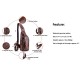 Bullcaptain Men Genuine Leather Wear Resisting Textured Business Casual Brown Black Chest Bag Shoulder Crossbody Bag Bullcaptain Men Genuine Leather Wear Resisting Textured Business Casual Brown Black Chest Bag Shoulder Crossbody Bag