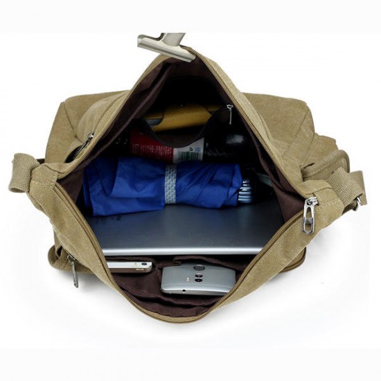 Large Capacity Men Casual Canvas Shoulder Messenger Bag Travel Crossbody Bag Large Capacity Men Casual Canvas Shoulder Messenger Bag Travel Crossbody Bag