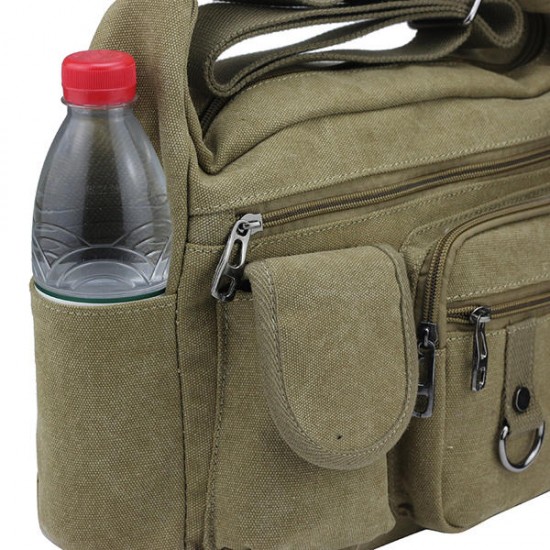 Large Capacity Men Casual Canvas Shoulder Messenger Bag Travel Crossbody Bag Large Capacity Men Casual Canvas Shoulder Messenger Bag Travel Crossbody Bag
