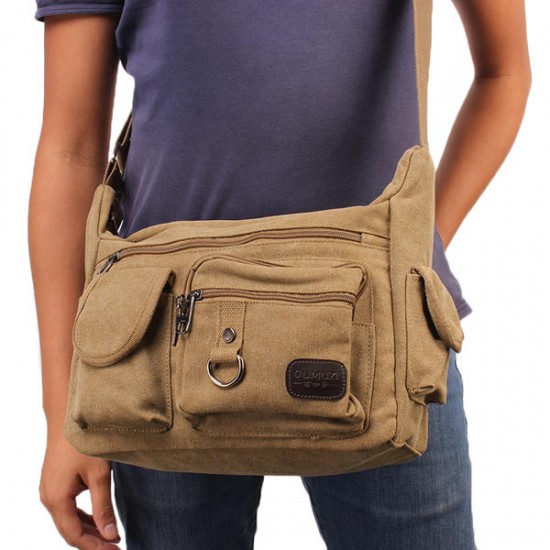 Large Capacity Men Casual Canvas Shoulder Messenger Bag Travel Crossbody Bag Large Capacity Men Casual Canvas Shoulder Messenger Bag Travel Crossbody Bag