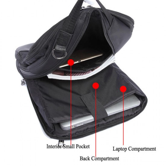 16.5inch Laptop Multifunctional Men Nylon Backpack Business Travel Handbag Crossbody Bag 16.5inch Laptop Multifunctional Men Nylon Backpack Business Travel Handbag Crossbody Bag
