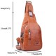 Ekphero® Men Casual Genuine Leather Oil Wax Chest Bag Crossbody Bag Ekphero® Men Casual Genuine Leather Oil Wax Chest Bag Crossbody Bag