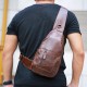 Ekphero® Men Genuine Leather Vintage Chest Bag Casual Crossbody Bag Ekphero® Men Genuine Leather Vintage Chest Bag Casual Crossbody Bag