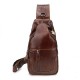 Ekphero® Men Genuine Leather Vintage Chest Bag Casual Crossbody Bag Ekphero® Men Genuine Leather Vintage Chest Bag Casual Crossbody Bag