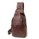 Ekphero® Men Genuine Leather Vintage Chest Bag Casual Crossbody Bag Ekphero® Men Genuine Leather Vintage Chest Bag Casual Crossbody Bag