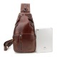 Ekphero® Men Genuine Leather Vintage Chest Bag Casual Crossbody Bag Ekphero® Men Genuine Leather Vintage Chest Bag Casual Crossbody Bag