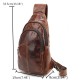 Ekphero® Men Vintage Genuine Leather Retro Crossbody Bag Chest Bag Ekphero® Men Vintage Genuine Leather Retro Crossbody Bag Chest Bag