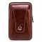 Men Genuine Leather Vintage Waist Bag Business Crossbody Bag Cell Phone Bag for 6 inch Phones
