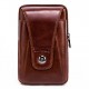 Men Genuine Leather Vintage Waist Bag Business Crossbody Bag Cell Phone Bag for 6 inch Phones Men Genuine Leather Vintage Waist Bag Business Crossbody Bag Cell Phone Bag for 6 inch Phones