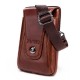 Men Genuine Leather Vintage Waist Bag Business Crossbody Bag Cell Phone Bag for 6 inch Phones Men Genuine Leather Vintage Waist Bag Business Crossbody Bag Cell Phone Bag for 6 inch Phones