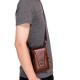 Men Genuine Leather Vintage Waist Bag Business Crossbody Bag Cell Phone Bag for 6 inch Phones Men Genuine Leather Vintage Waist Bag Business Crossbody Bag Cell Phone Bag for 6 inch Phones