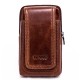 Men Genuine Leather Vintage Waist Bag Business Crossbody Bag Cell Phone Bag for 6 inch Phones Men Genuine Leather Vintage Waist Bag Business Crossbody Bag Cell Phone Bag for 6 inch Phones