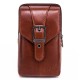 Men Genuine Leather Vintage Waist Bag Business Crossbody Bag Cell Phone Bag for 6 inch Phones Men Genuine Leather Vintage Waist Bag Business Crossbody Bag Cell Phone Bag for 6 inch Phones