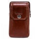 Men Genuine Leather Vintage Waist Bag Business Crossbody Bag Cell Phone Bag for 6 inch Phones Men Genuine Leather Vintage Waist Bag Business Crossbody Bag Cell Phone Bag for 6 inch Phones