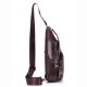Bullcaptain Genuine Leather Retro Chest Bag Outdoor Leisure Daypack Crossbody Bag for Men Bullcaptain Genuine Leather Retro Chest Bag Outdoor Leisure Daypack Crossbody Bag for Men