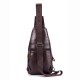 Bullcaptain Genuine Leather Retro Chest Bag Outdoor Leisure Daypack Crossbody Bag for Men Bullcaptain Genuine Leather Retro Chest Bag Outdoor Leisure Daypack Crossbody Bag for Men
