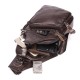 Bullcaptain Genuine Leather Retro Chest Bag Outdoor Leisure Daypack Crossbody Bag for Men Bullcaptain Genuine Leather Retro Chest Bag Outdoor Leisure Daypack Crossbody Bag for Men