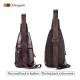 Bullcaptain Genuine Leather Retro Chest Bag Outdoor Leisure Daypack Crossbody Bag for Men Bullcaptain Genuine Leather Retro Chest Bag Outdoor Leisure Daypack Crossbody Bag for Men