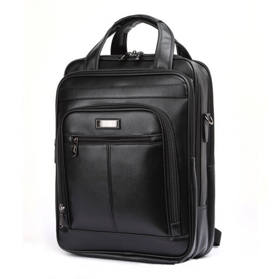 Men Black Business Backpack 3 Compartments Laptop Bag Multifunction Briefcase Men Black Business Backpack 3 Compartments Laptop Bag Multifunction Briefcase