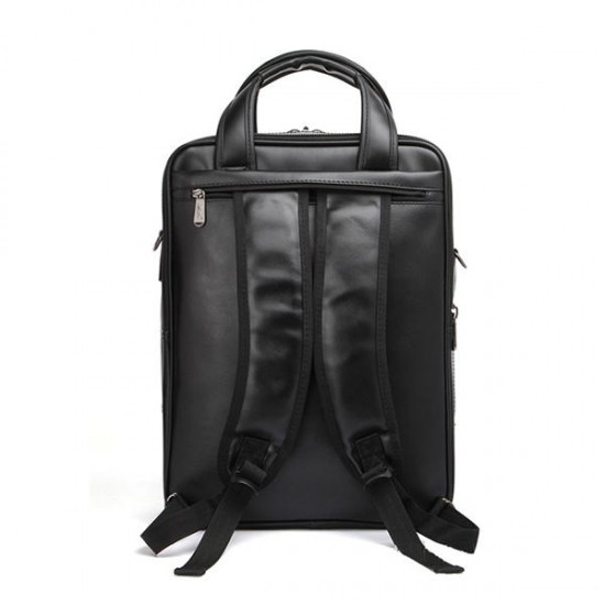 Men Black Business Backpack 3 Compartments Laptop Bag Multifunction Briefcase Men Black Business Backpack 3 Compartments Laptop Bag Multifunction Briefcase