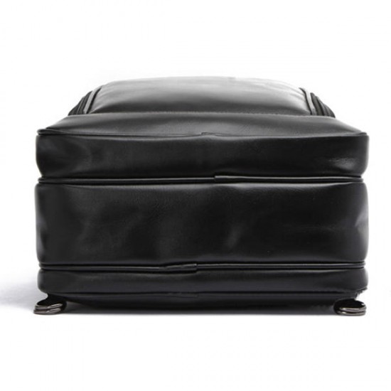 Men Black Business Backpack 3 Compartments Laptop Bag Multifunction Briefcase Men Black Business Backpack 3 Compartments Laptop Bag Multifunction Briefcase