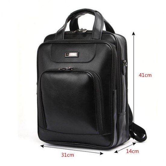 Men Black Business Backpack 3 Compartments Laptop Bag Multifunction Briefcase Men Black Business Backpack 3 Compartments Laptop Bag Multifunction Briefcase