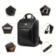 Men Black Business Backpack 3 Compartments Laptop Bag Multifunction Briefcase Men Black Business Backpack 3 Compartments Laptop Bag Multifunction Briefcase