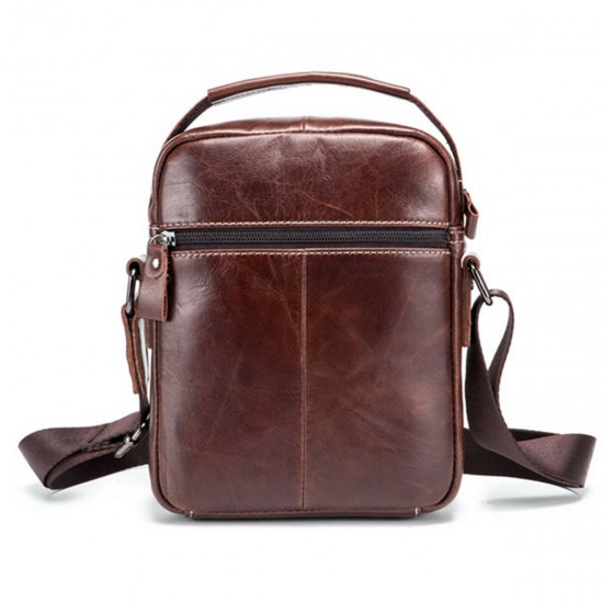 Bullcaptain Genuine Leather Business Messenger Bag Vintage Mini Shoulder Bag Crossbody Bag For Men Bullcaptain Genuine Leather Business Messenger Bag Vintage Mini Shoulder Bag Crossbody Bag For Men