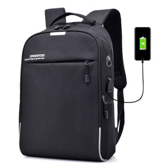 Men Coded Lock Anti-theft USB Charging Laptop Bag Backpack Men Coded Lock Anti-theft USB Charging Laptop Bag Backpack
