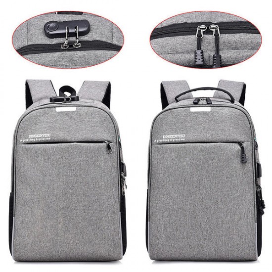 Men Coded Lock Anti-theft USB Charging Laptop Bag Backpack Men Coded Lock Anti-theft USB Charging Laptop Bag Backpack