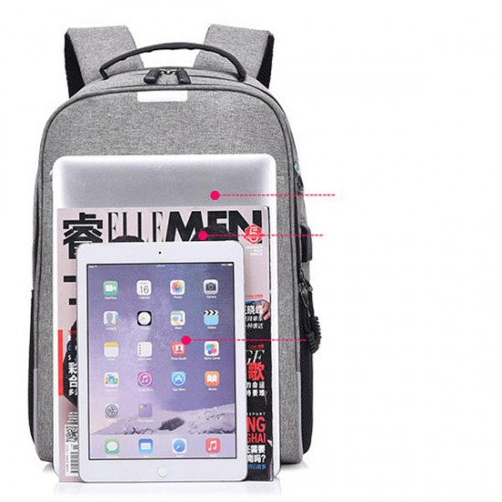 Men Coded Lock Anti-theft USB Charging Laptop Bag Backpack Men Coded Lock Anti-theft USB Charging Laptop Bag Backpack
