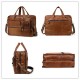 Men Ekphero Vintage Genuine Leather Large Capacity Business Handbag Crossbody Bag Men Ekphero Vintage Genuine Leather Large Capacity Business Handbag Crossbody Bag