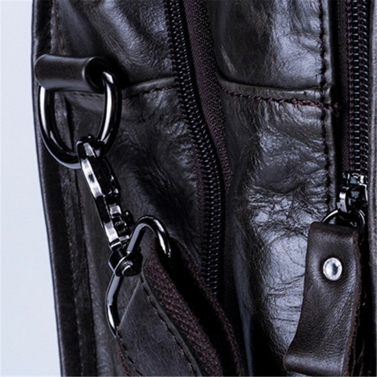 Men Ekphero Vintage Genuine Leather Large Capacity Business Handbag Crossbody Bag Men Ekphero Vintage Genuine Leather Large Capacity Business Handbag Crossbody Bag