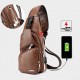 Men Outdoor Shoulder Resistant Anti Theft Chest Bag Travel Daypack with USB Charging Port Men Outdoor Shoulder Resistant Anti Theft Chest Bag Travel Daypack with USB Charging Port