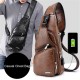 Men Outdoor Shoulder Resistant Anti Theft Chest Bag Travel Daypack with USB Charging Port Men Outdoor Shoulder Resistant Anti Theft Chest Bag Travel Daypack with USB Charging Port