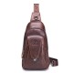 Bullcaptain Genuine Leather Bag Vintage Sling Bag Chest Bag for Men Bullcaptain Genuine Leather Bag Vintage Sling Bag Chest Bag for Men