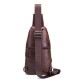 Bullcaptain Genuine Leather Bag Vintage Sling Bag Chest Bag for Men Bullcaptain Genuine Leather Bag Vintage Sling Bag Chest Bag for Men