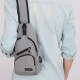 Men Oxford Large Capacity Casual Outdoor Travel USB Charging Port Sling Bag Chest Bag Crossbody Bag Men Oxford Large Capacity Casual Outdoor Travel USB Charging Port Sling Bag Chest Bag Crossbody Bag