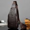Men PU Leather Crocodile Printed Fashion Crossbody Bag Chest Bag
