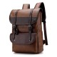 Men Anti-theft Large Capacity PU Leather Backpack Casual Vintage Shoulder Bag Men Anti-theft Large Capacity PU Leather Backpack Casual Vintage Shoulder Bag