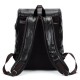 Men PU Leather Solid Vintage Large Capacity Backpack USB Charging Shoulder Bag Men PU Leather Solid Vintage Large Capacity Backpack USB Charging Shoulder Bag