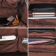 Men PU Leather Solid Vintage Large Capacity Backpack USB Charging Shoulder Bag Men PU Leather Solid Vintage Large Capacity Backpack USB Charging Shoulder Bag