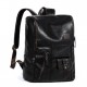 Men PU Leather Solid Vintage Large Capacity Backpack USB Charging Shoulder Bag Men PU Leather Solid Vintage Large Capacity Backpack USB Charging Shoulder Bag
