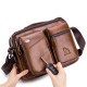 Men Genuine Leather Crossbody Bag Earphone Cowhide Bag Men Genuine Leather Crossbody Bag Earphone Cowhide Bag