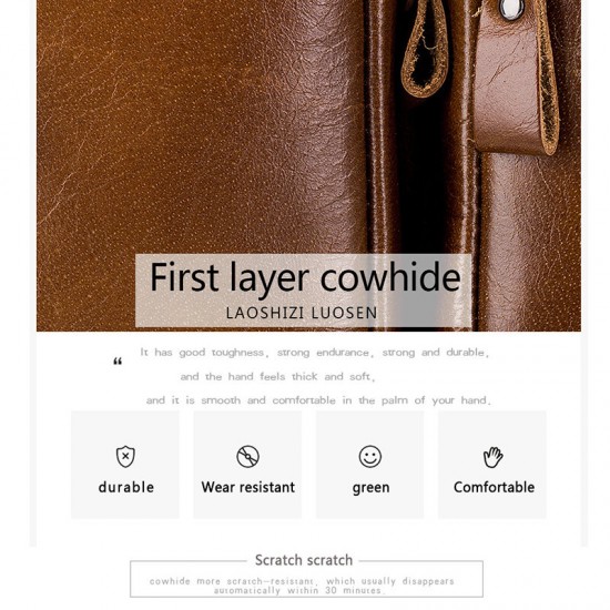 Men Genuine Leather Crossbody Bag Earphone Cowhide Bag Men Genuine Leather Crossbody Bag Earphone Cowhide Bag
