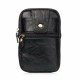 Men Genuine Leather Double Zipper Waist Bag Crossbody Bag Men Genuine Leather Double Zipper Waist Bag Crossbody Bag
