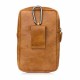 Men Genuine Leather Double Zipper Waist Bag Crossbody Bag Men Genuine Leather Double Zipper Waist Bag Crossbody Bag